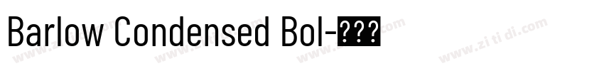 Barlow Condensed Bol字体转换